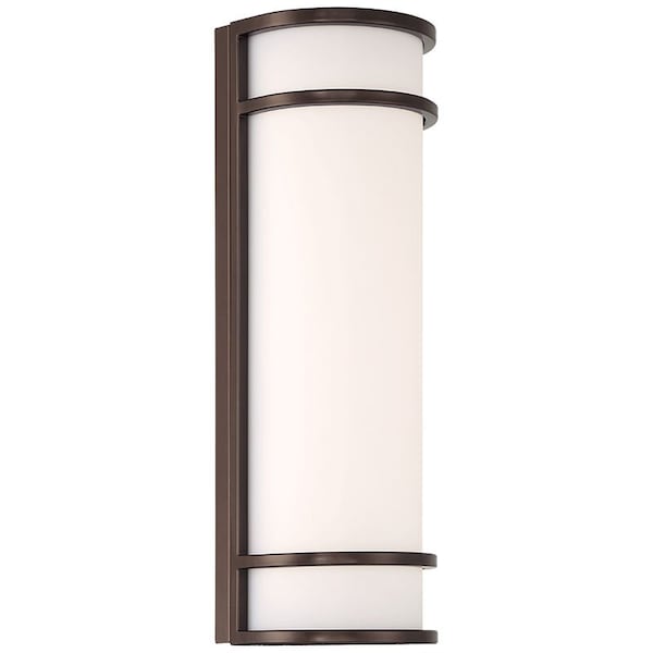 Access Lighting Cove, Dual Voltage Emergency Backup Outdoor LED Wall Mount, Bronze Finish, Acrylic Lens Acrylic 20106LEDMGEM-BRZ/ACR - main